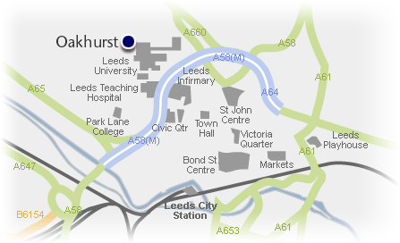 Map of homes to rent in Leeds