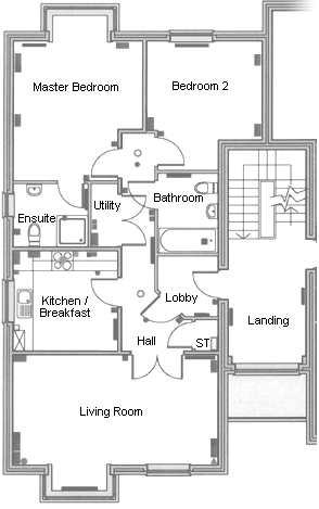 Floorplan - St Peters View, Tetney Road, Humberston (nr Cleethorpes)